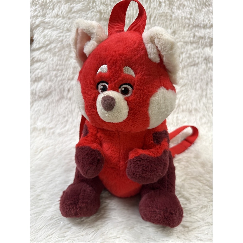 Disney Turning Red Mei Red Panda‎ Plush Backpack Disney Parks Store 12"